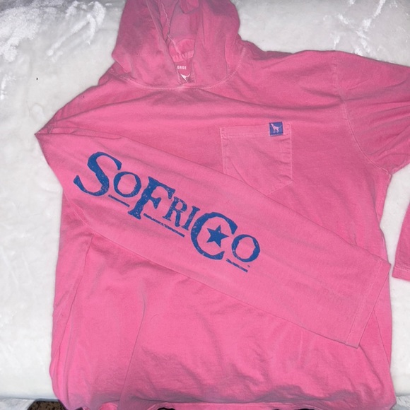 SOUTHER FRIED COTTON LONGSLEEVE HOODED TEE - Picture 1 of 2
